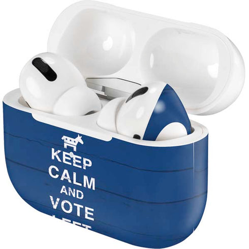 Keep Calm And Vote Left AirPods Skins
